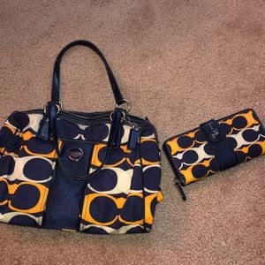 Coach handbag and wallet